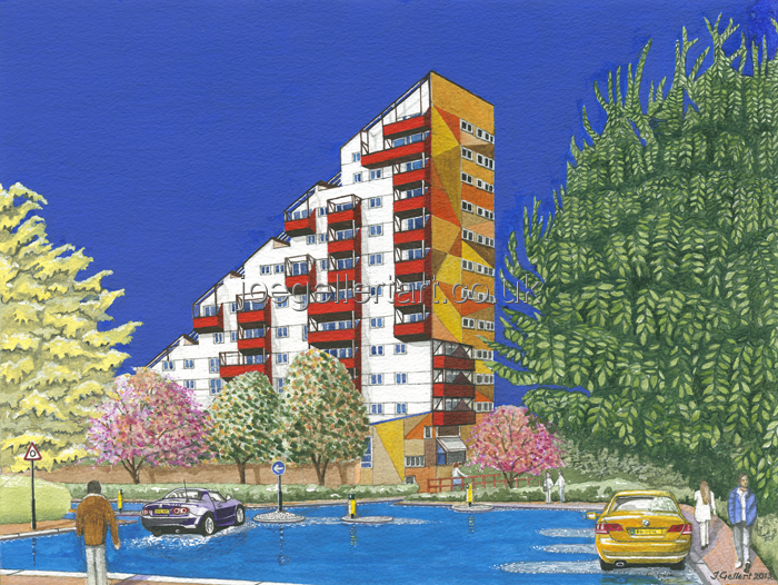 024 Albion Row flats, Byker, Newcastle Upon Tyne.